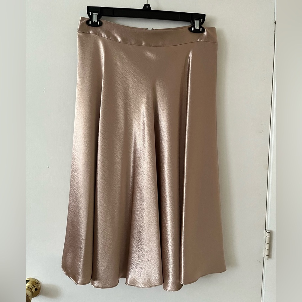 NWT Alex Marie Satin Midi Skirt